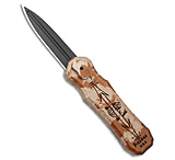 Image of Piranha Knives Piranha Excalibur D/A OTF Automatic Knife Desert Camo Al 3.2 Black Plain EE467A24