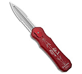 Image of Piranha Knives Piranha Excalibur D/A OTF Automatic Knife Red Aluminum 3.2 SW Serrated 06AE789F