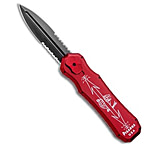 Image of Piranha Knives Piranha Excalibur OTF Automatic Knife Red Tactical 3.2 Black Serr 56A8DC08