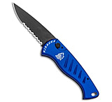 Image of Piranha Knives Piranha Fingerling Automatic Knife Blue Tactical 2.5 Black Serr 1019C47D