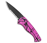 Image of Piranha Knives Piranha Fingerling Automatic Knife Hot Pink Tactical 2.5 Black Serr 7482C848