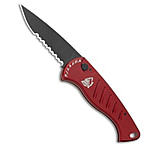 Image of Piranha Knives Piranha Fingerling Automatic Knife Red Tactical 2.5 Black Serr A7040579