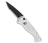 Image of Piranha Knives Piranha Fingerling Automatic Knife Silver Tactical 2.5 Black Serr 7E224674