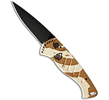 Image of Piranha Knives Piranha Fingerling Desert Camo Automatic Knife 2.5 Black Plain EC9677F9