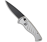 Image of Piranha Knives Piranha Fingerling Silver Tactical Automatic Knife 2.5 Black 66E5F6A1