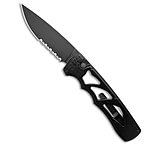 Image of Piranha Knives Piranha MagnaRaptor Automatic Knife Black Aluminum 3.4 Black Serrated D377D560