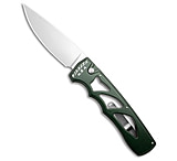 Image of Piranha Knives Piranha MagnaRaptor Automatic Knife Green Aluminum 3.4 Satin CE062F08