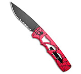 Image of Piranha Knives Piranha MagnaRaptor Automatic Knife Pink Aluminum 3.4 Black Serrated 037F1F34