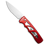 Image of Piranha Knives Piranha MagnaRaptor Automatic Knife Red Aluminum 3.4 Satin Serr 5DCD4905