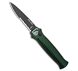 Image of Piranha Knives Piranha Mini-Guard Automatic Knife Green Aluminum 2.9 Black Serr 2E37C54B
