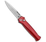 Image of Piranha Knives Piranha Mini-Guard Automatic Knife Red 2.9 Stonewash Serr 933D97B2