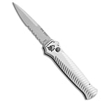 Image of Piranha Knives Piranha Mini-Guard Automatic Knife Silver 2.9 Stonewash Serr 485F5D21