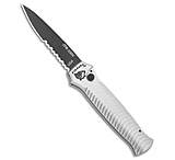 Image of Piranha Knives Piranha Mini-Guard Tactical Automatic Knife Silver 2.9 Black Serr C5A529D6
