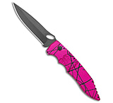 Image of Piranha Knives Piranha Mini Predator Purple/Black Tactical Automatic Knife 3.5 Black 58D4DBDD