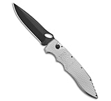 Image of Piranha Knives Piranha Mini Predator Tactical Automatic Knife Silver 3.5 Black 5025EDCE
