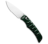 Image of Piranha Knives Piranha Paradox Automatic Knife Green Aluminum 3.1 Mirror Serrated P-24GS 72A4BEEA
