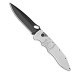 Image of Piranha Knives Piranha Predator Automatic Knife Silver Tactical 4.1 Black CAE2FD35