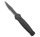 Image of Piranha Knives Piranha Rated-R D/A OTF Automatic Knife Tactical Black 3.5 Black Serr 9E6C72FB