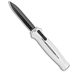 Image of Piranha Knives Piranha Rated-X D/A Dagger OTF Automatic Knife Silver 3.5 Black 1976009C
