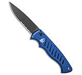 Image of Piranha Knives Piranha Tactical Blue P-1 Pocket Automatic Knife 3.2 Black Serr 96533804