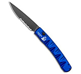 Image of Piranha Knives Piranha Virus Automatic Knife Blue Tactical 3.25 Black Serr 1027852D