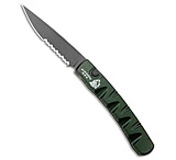 Image of Piranha Knives Piranha Virus Automatic Knife Green Marble Tactical 3.25 Black Serr 1FEF8132
