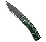 Image of Piranha Knives Piranha X Automatic Knife Green Aluminum 3.3 Black Serr 74DE1572