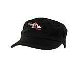 Image of Pistols and Pumps Black Military-Style Cap w/ Logo