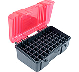 Plano 50 Count Ammo Case w/ Hinged Cover - 357-38 cal - Gray &amp; Trans Rose