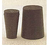Image of Plasticoid Black Rubber Stoppers, Solid 7-M290, Pack