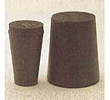 Image of Plasticoid Black Rubber Stoppers, Solid B00-M290, Pack