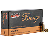 PMC Ammunition Bronze .32 ACP 71 Grain Full Metal Jacket Brass Cased Pistol Ammunition