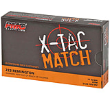 PMC Ammunition X-Tac Match .223 Remington 77 Grain Open Tip Match (OTM) Brass Cased Rifle Ammunition