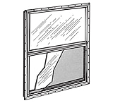 Image of POCAHONTAS ALUMINUM COMPANY Pac Vertical Aluminum Sliding Window - 30-1/4in x 27in