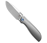 Image of Poikilo Blade Gecko WS1 Frame Lock Knife Pearlescent SW Titanium 3.25 Satin C44ECFC5