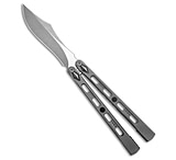 Image of Poikilo Blade PM1 Dao Balisong Butterfly Knife Dark SW Ti Zirc Spacers 4.5 SW 46BEB5A3