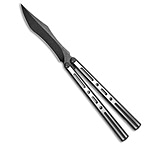 Image of Poikilo Blade PM3 Balisong Butterfly Knife Brushed Titanium 4.5 Dark SW 995B1675