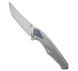 Image of Poikilo Blade Rhino Frame Lock Knife Pearlescent SW Titanium 3.6 Mirrored SW 6FBFA4CC