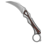 Image of Poikilo Blade Thorny Devil Frame Lock Knife SW Ti/Red CF 2.6 Pearlescent SW 27C2E349
