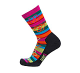 Image of Point 6 Bolivian Stripe Extra Light 3/4 Crew Socks - Women's