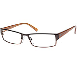 Image of Police 2968 Eyeglass Frame, Shiny Brown SDM