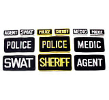 Image of BlackHawk Police Patch W/Velcro 5x8 (10900021) Black/Gold
