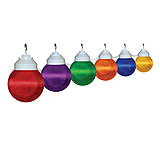 Image of Polymer 1661-00523 String Globe Light Sets 6 Light Multi Color