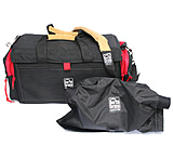 Image of PortaBrace DVO-1 Small DV Organizer Camera Case 17x8x8 with Quick Slick Mini camera cover w/ Lights