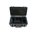 Image of PortaBrace PB-2550DK Superlite Wheeled Hard Case with Divider Kit 17x9x6 int. (Blue)