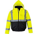Portwest Hi-Vis Two-Tone Bomber Jacket, Yellow/Black, 6XL, US363YBR6XL