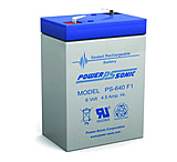 Image of Power Sonic PS640F1 6 Volt 4.5Ah Sealed Lead Acid Battery