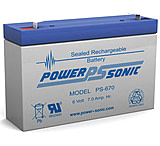 Image of Power Sonic PS670F1 6V 7Ah Sealed Lead Acid Battery