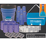 Image of Powerflare 36-Position Cone Adapter Kit with 36-Pack Bucket of PowerFlare Lights