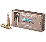 Ppu Ammo Subsonic 7.62x39 182gr. Fmj 20-pack